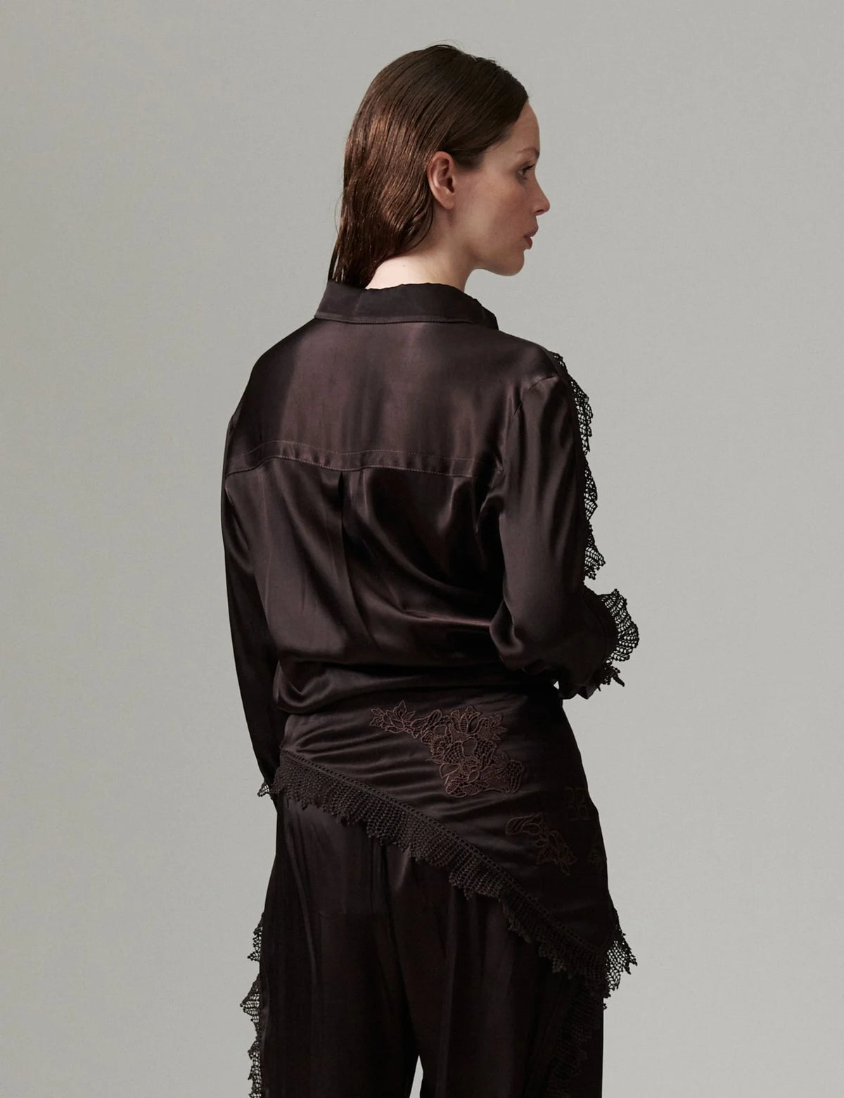LEO BOUTIQUE Mola Silky Touch Blouse | Ganache BIRGER et MIKKELSEN