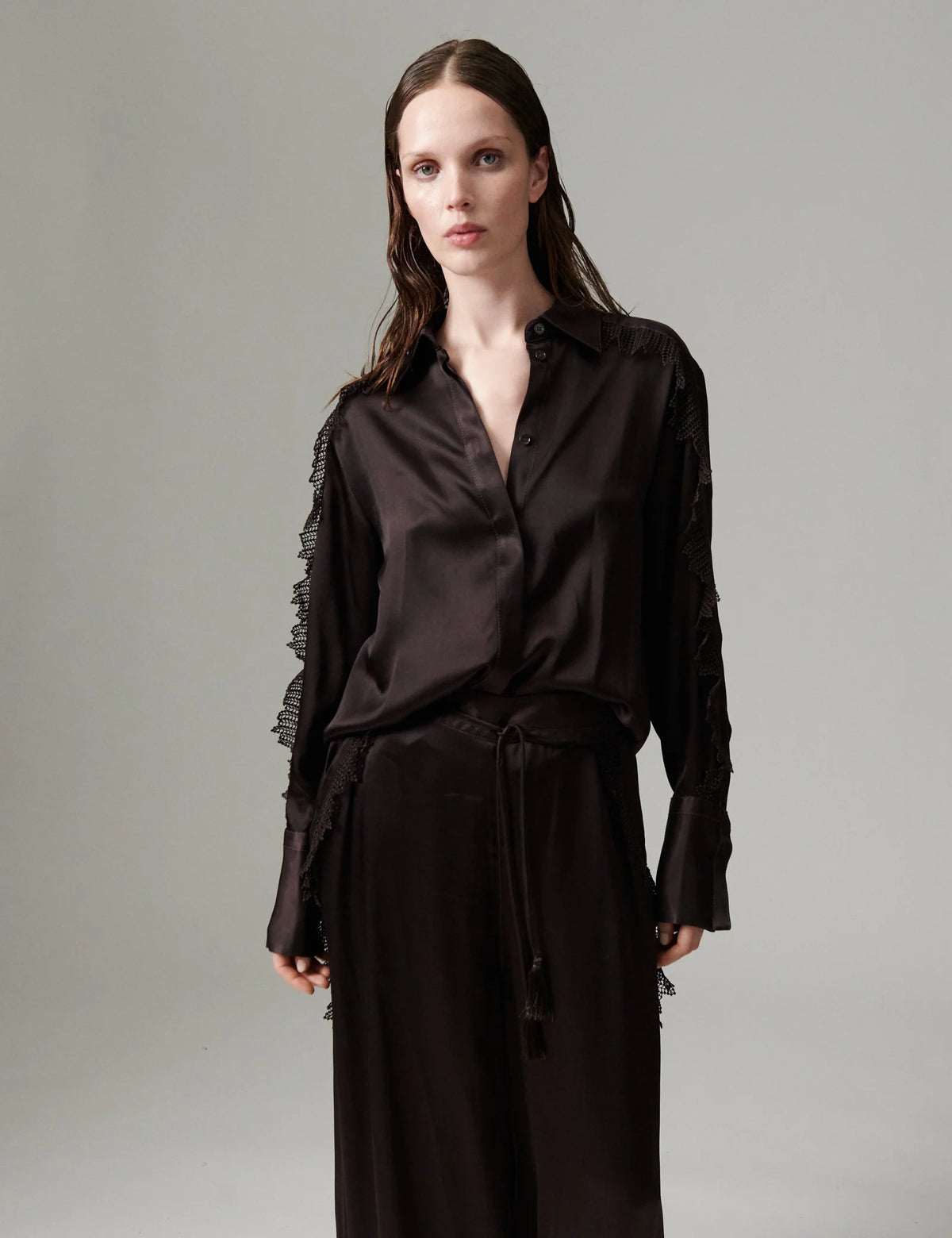 LEO BOUTIQUE Mola Silky Touch Blouse | Ganache BIRGER et MIKKELSEN