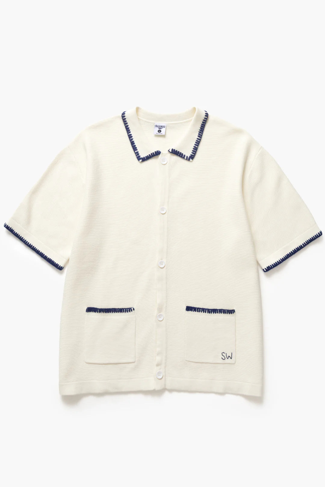 SERVICE WORKS Blanket Stitch Knit | Off-White LEO BOUTIQUE