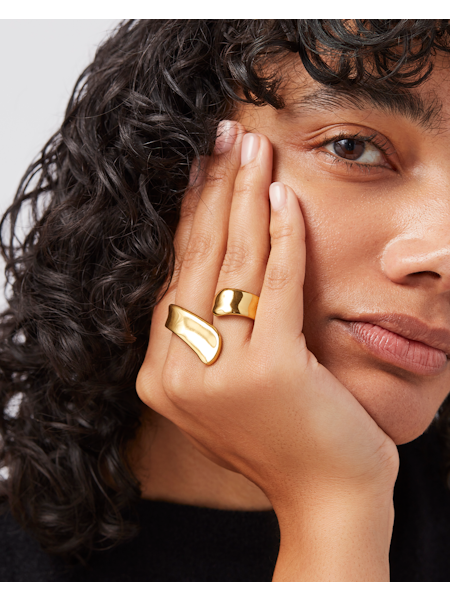 JENNY BIRD Solene Double Ring | Gold LEO BOUTIQUE