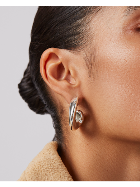 JENNY BIRD Gigi Hoops | Silver LEO BOUTIQUE