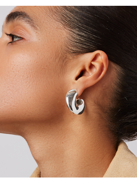 JENNY BIRD Gigi Hoops | Silver LEO BOUTIQUE