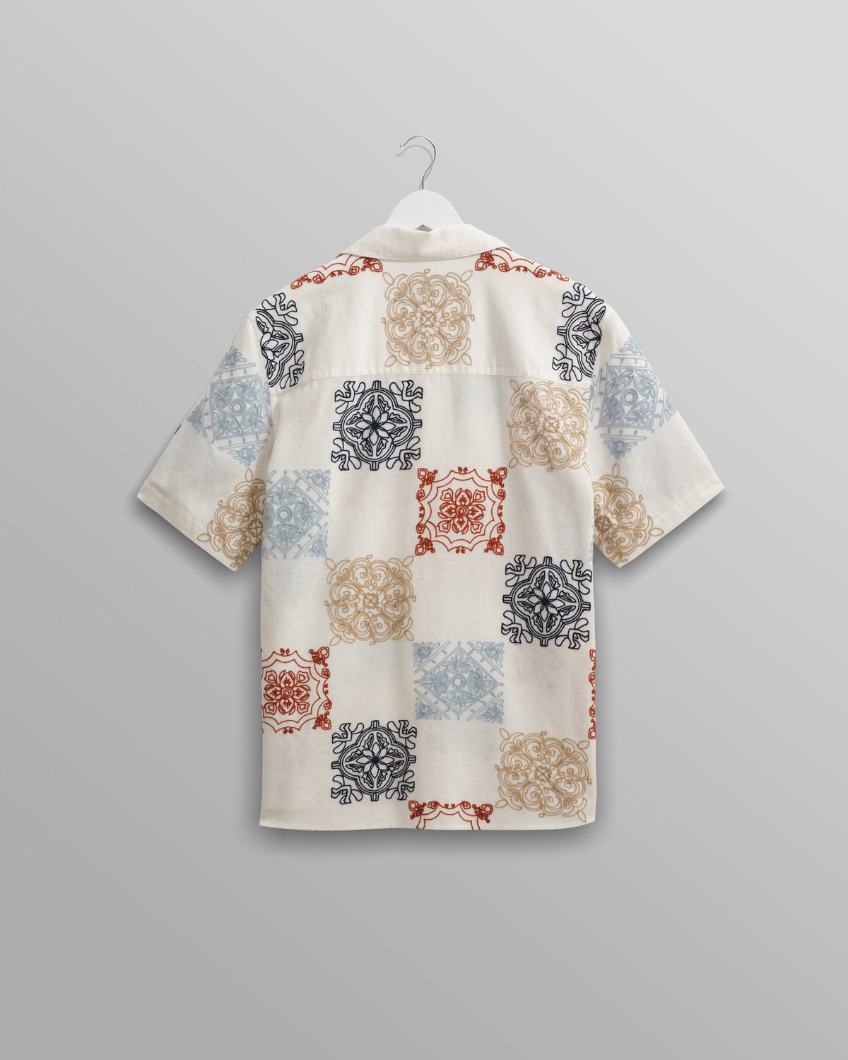 Wax London Didcot short sleeve shirt | Ornate Squares/Multi LEO BOUTIQ…