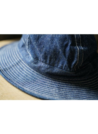 ORSLOW Denim U.S. Navy Hat  | One Wash LEO BOUTIQUE