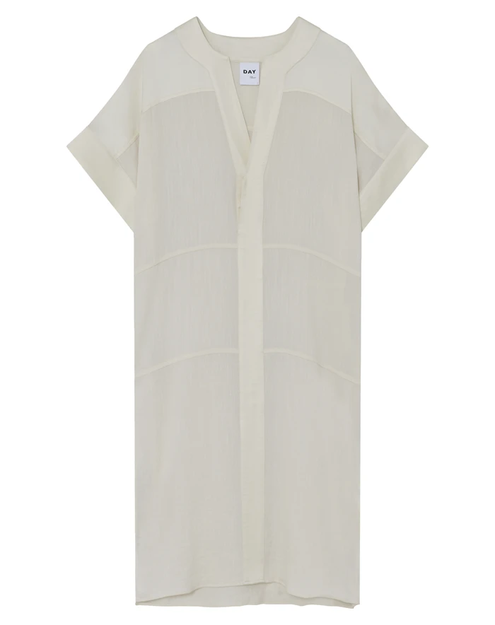LEO BOUTIQUE Garcon Contrast Linen Dress | Jet Stream DAY BIRGER ET MIKKELSEN