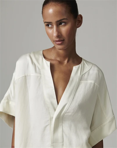 LEO BOUTIQUE Garcon Contrast Linen Dress | Jet Stream DAY BIRGER ET MIKKELSEN