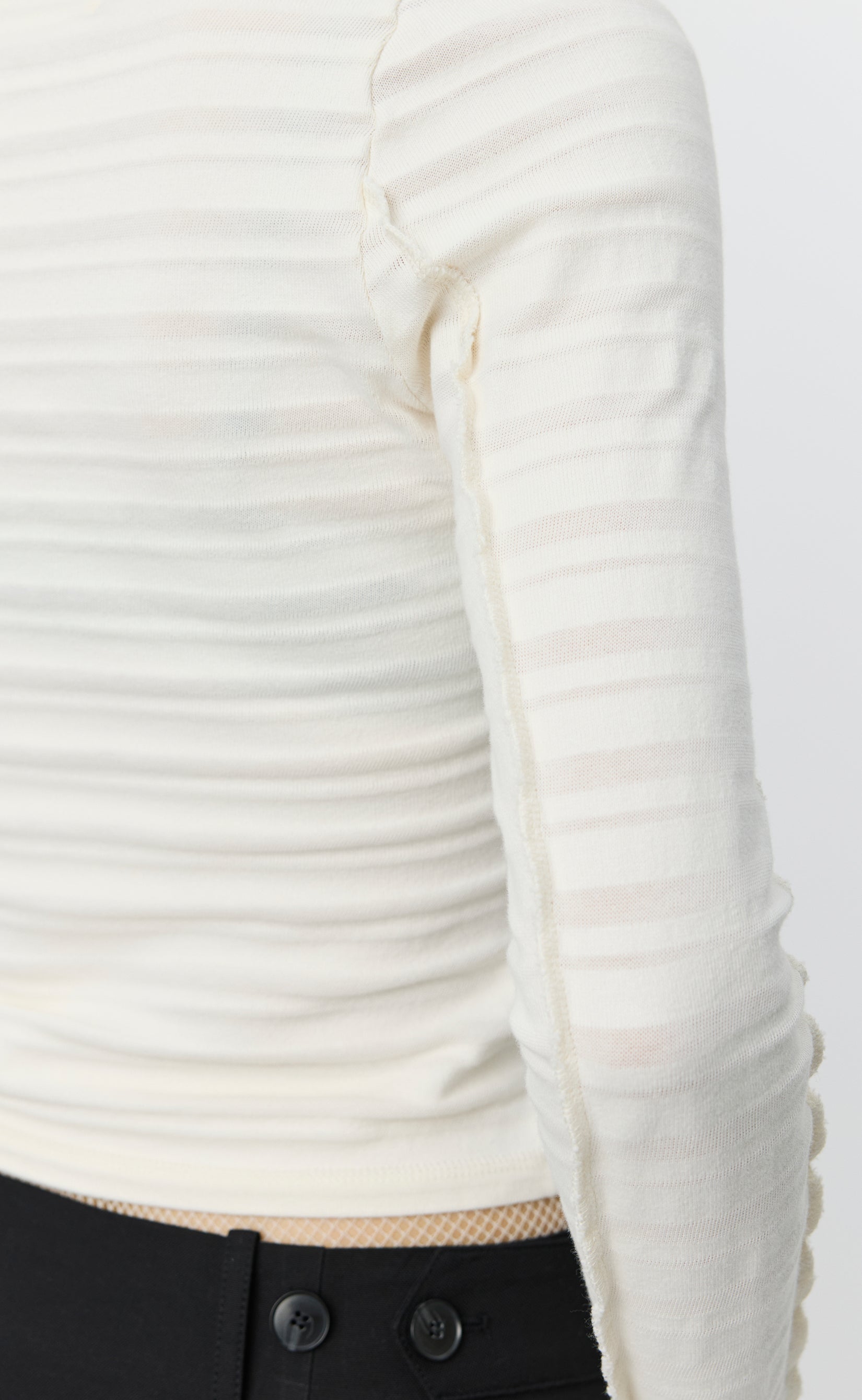 MFPEN Deep Henley | Off White Stripe LEO BOUTIQUE