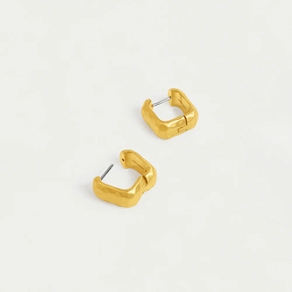 DEAN DAVIDSON Nomad Square Huggie Hoops | Gold E763-G LEO BOUTIQUE