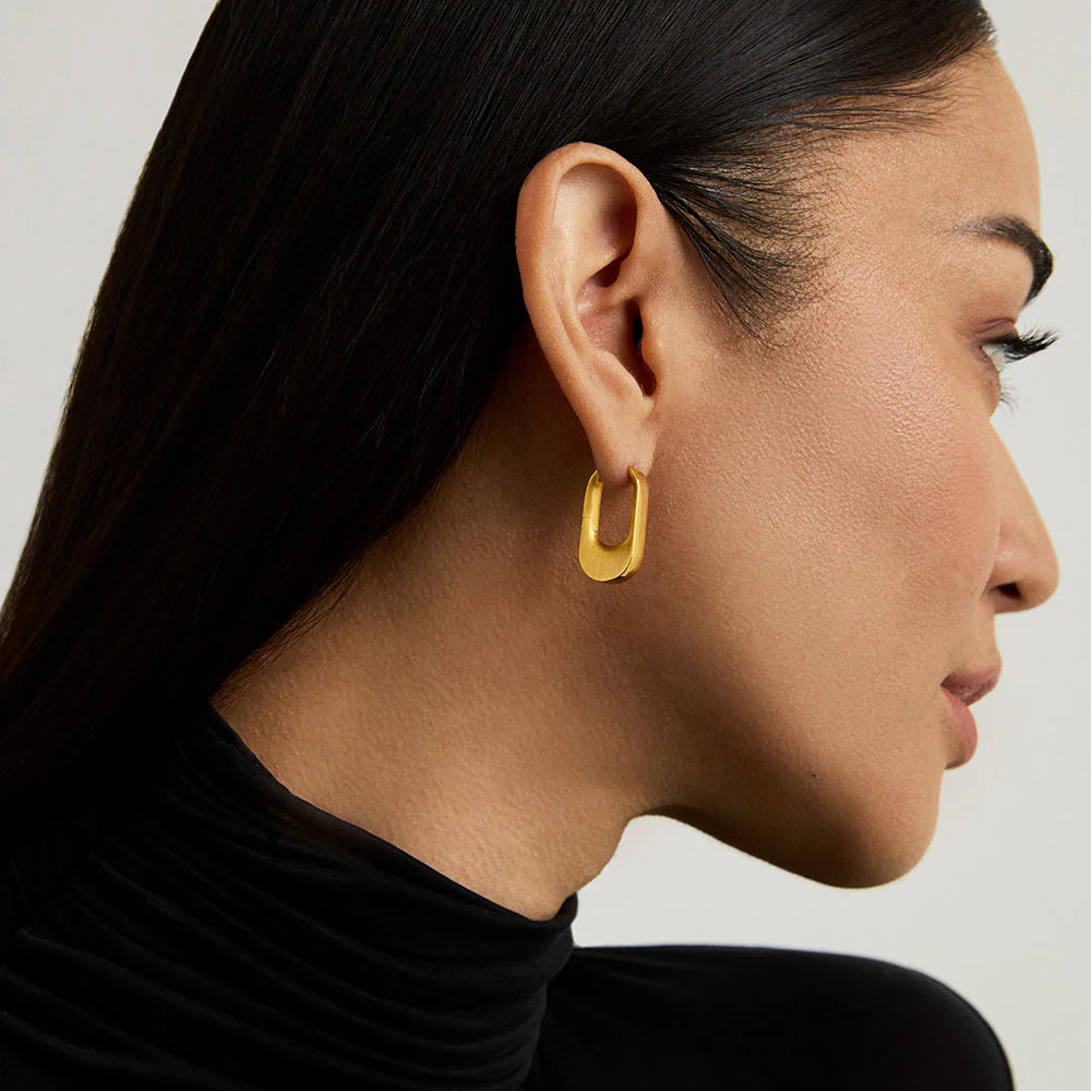 DEAN DAVIDSON Crosby Hinged Huggie Hoops | Gold LEO BOUTIQUE
