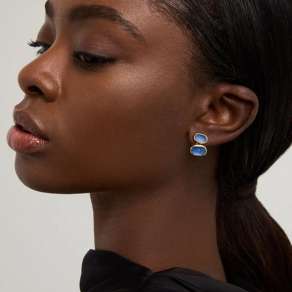 DEAN DAVIDSON Mercer Double Gemstone Drops | Gold E1102-G LEO BOUTIQUE