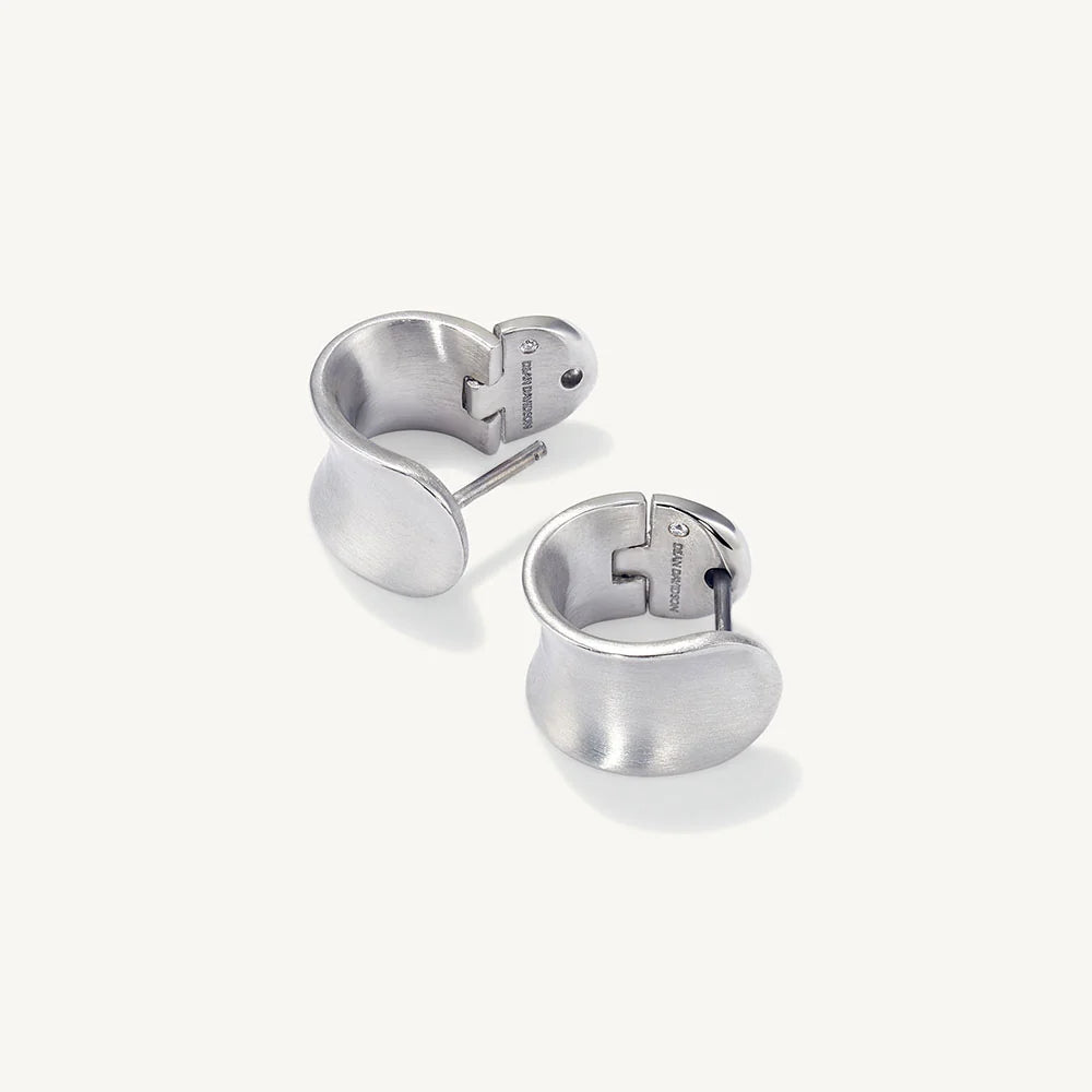 DEAN DAVIDSON Mini Sol Huggie Hoops | Silver E1135-S LEO BOUTIQUE