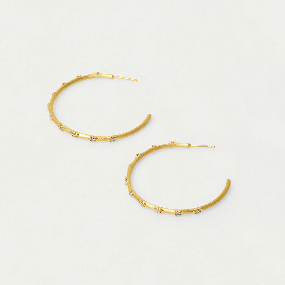 Dean Davidson Sylvie Pave Hoop Earrings | Gold LEO BOUTIQUE