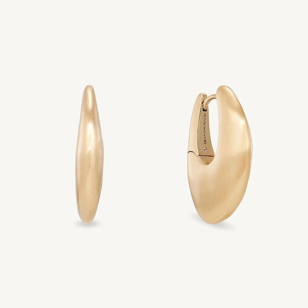 LEO BOUTIQUE Sierra Hinged Hoop Earrings | Gold E1214-G DEAN DAVIDSON