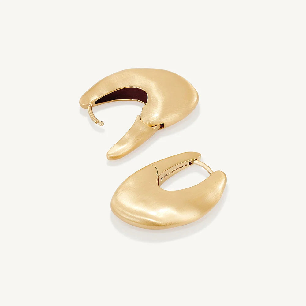 LEO BOUTIQUE Sierra Hinged Hoop Earrings | Gold E1214-G DEAN DAVIDSON