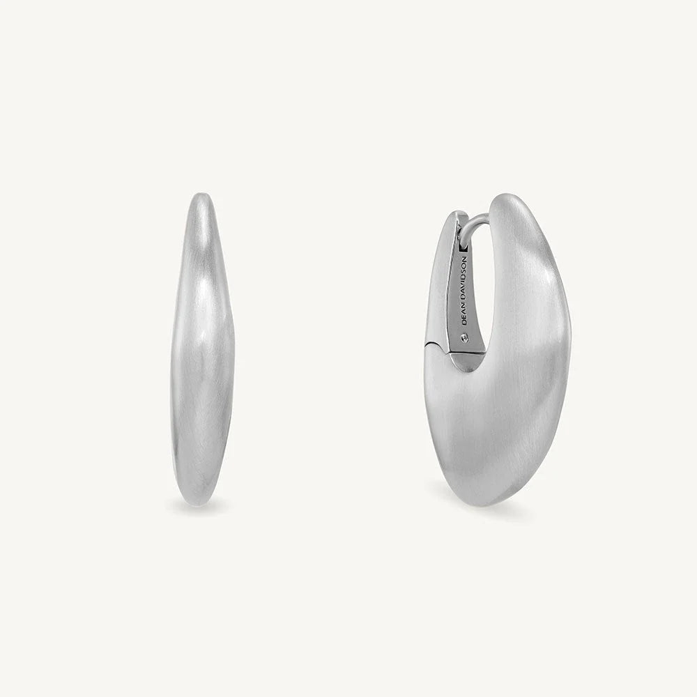LEO BOUTIQUE Sierra Hinged Hoop Earrings | Silver E1214-S DEAN DAVIDSON
