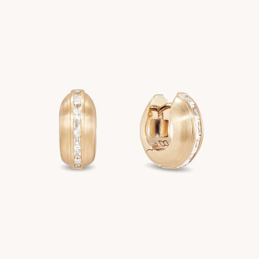 LEO BOUTIQUE Gemma Huggie Hoops | Gold E1237-G-WTP DEAN DAVIDSON