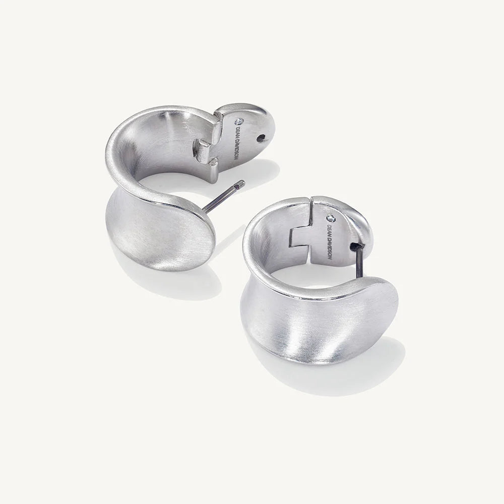 DEAN DAVIDSON Sol Huggie Hoops | Silver LEO BOUTIQUE