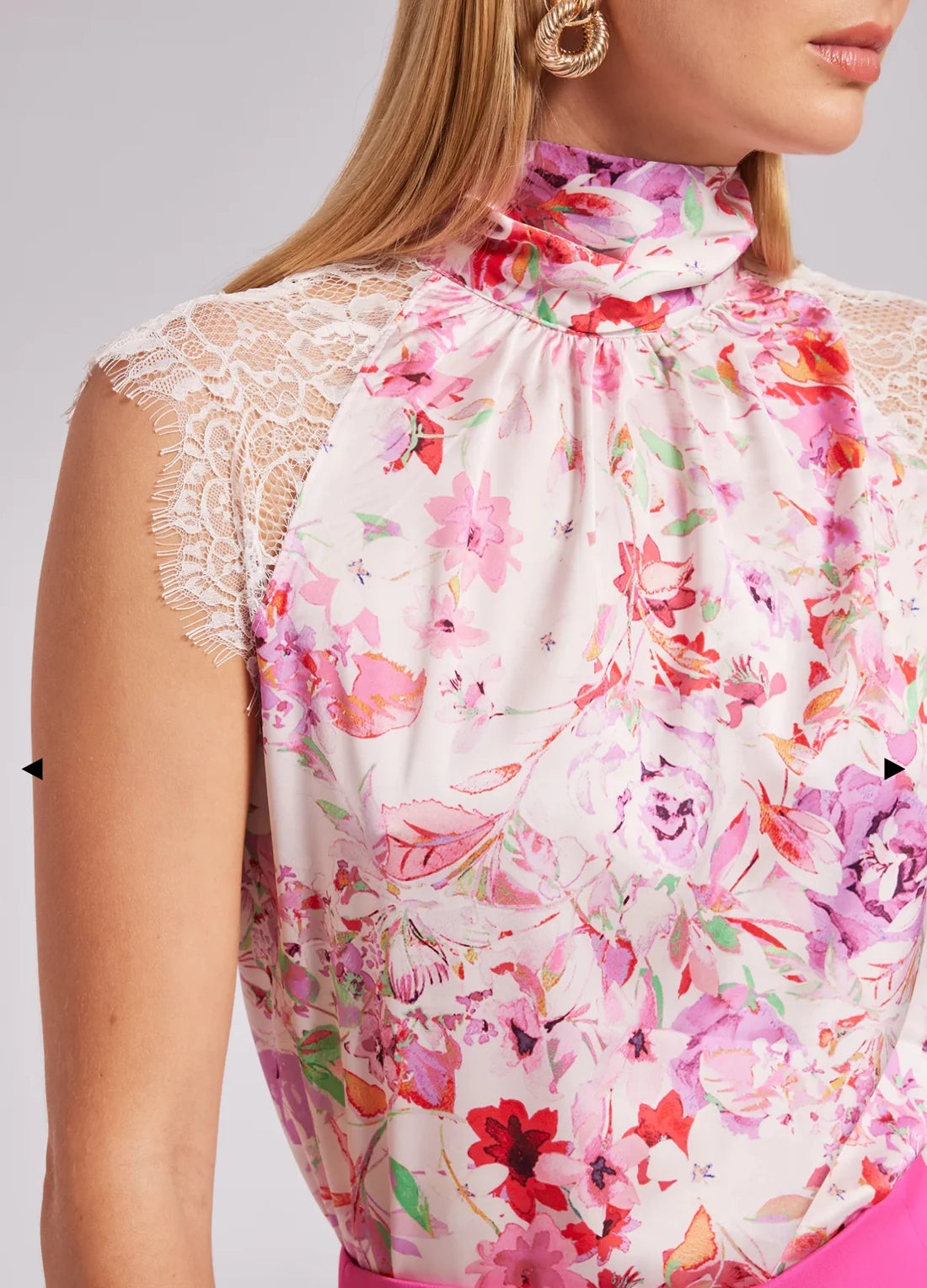 LEO BOUTIQUE Jeffa Floral Halter Blouse | Floral Pink GENERATION LOVE