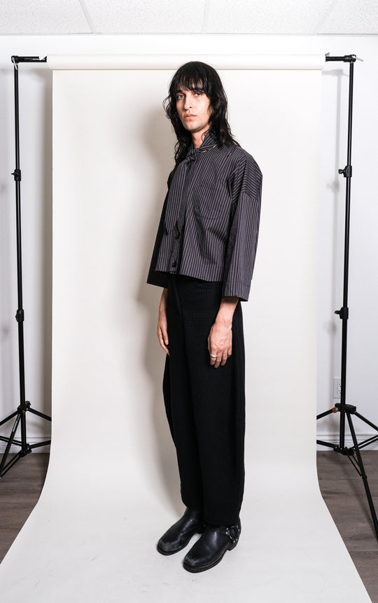 et Tigre Tomo Blouse | Black Stripe Leo Boutique