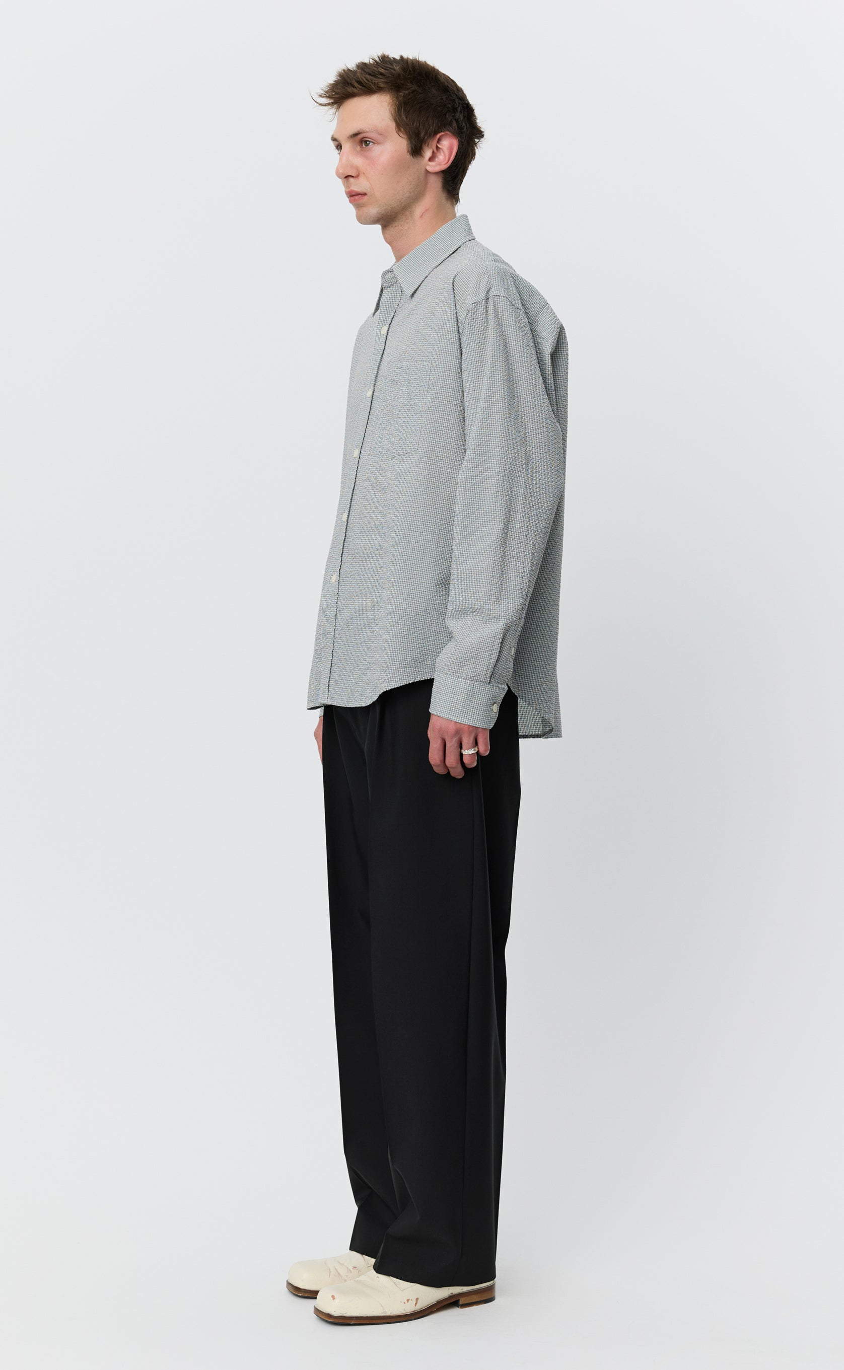 MFPEN Executive Shirt | Textured Bottle Grey LEO BOUTIQUE