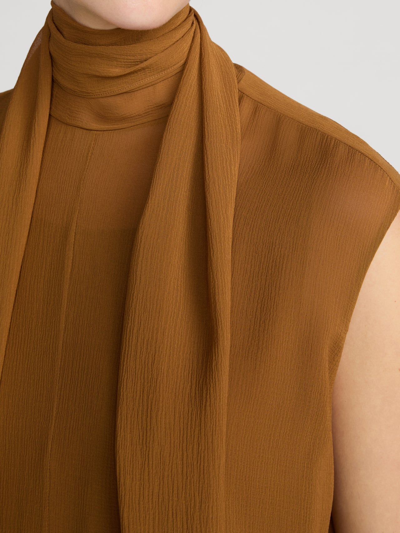 LEO BOUTIQUE The Wisp Tie Dress | Bronze FRAME DENIM