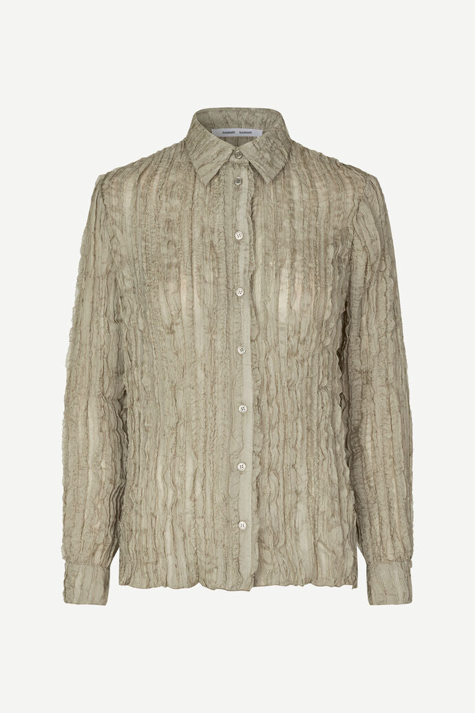 SAMSOE SAMSOE Saisabel Shirt | Abbey Stone LEO BOUTIQUE