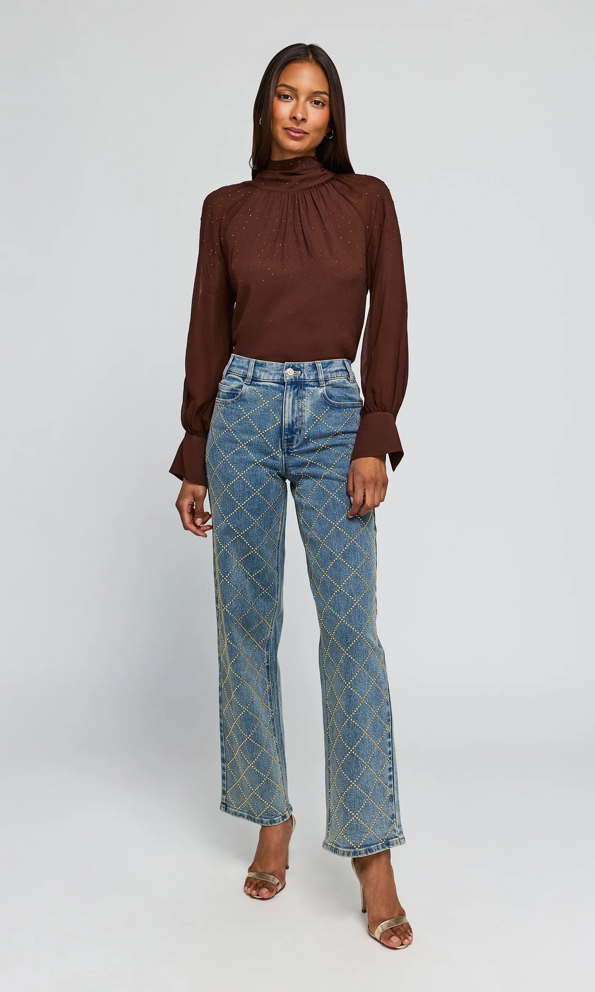 LEO BOUTIQUE Noor Crystal Top | Espresso GENERATION LOVE