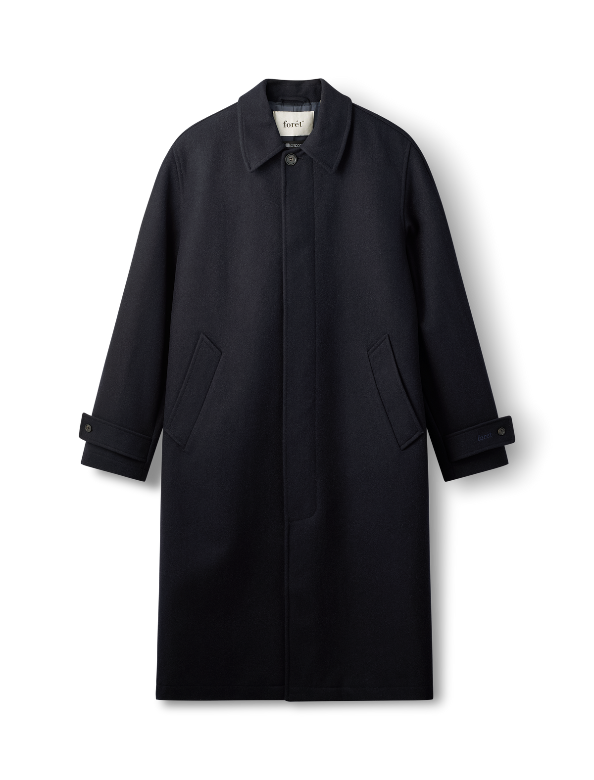 FORÉT Pine Wool Coat | Navy LEO BOUTIQUE