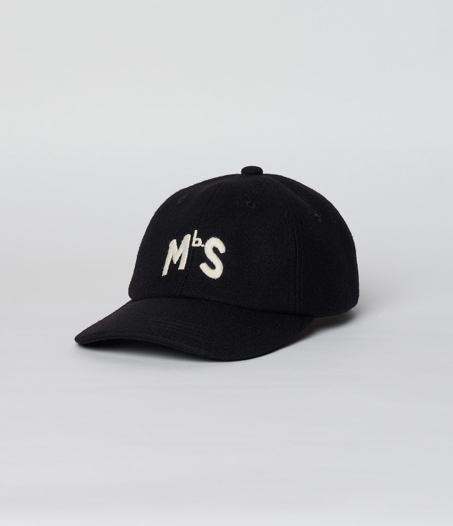 MERZ B. SCHWANEN CAP02WO Wool MBS LOGO Cap | 99 Deep Black LEO BOUTIQUE 