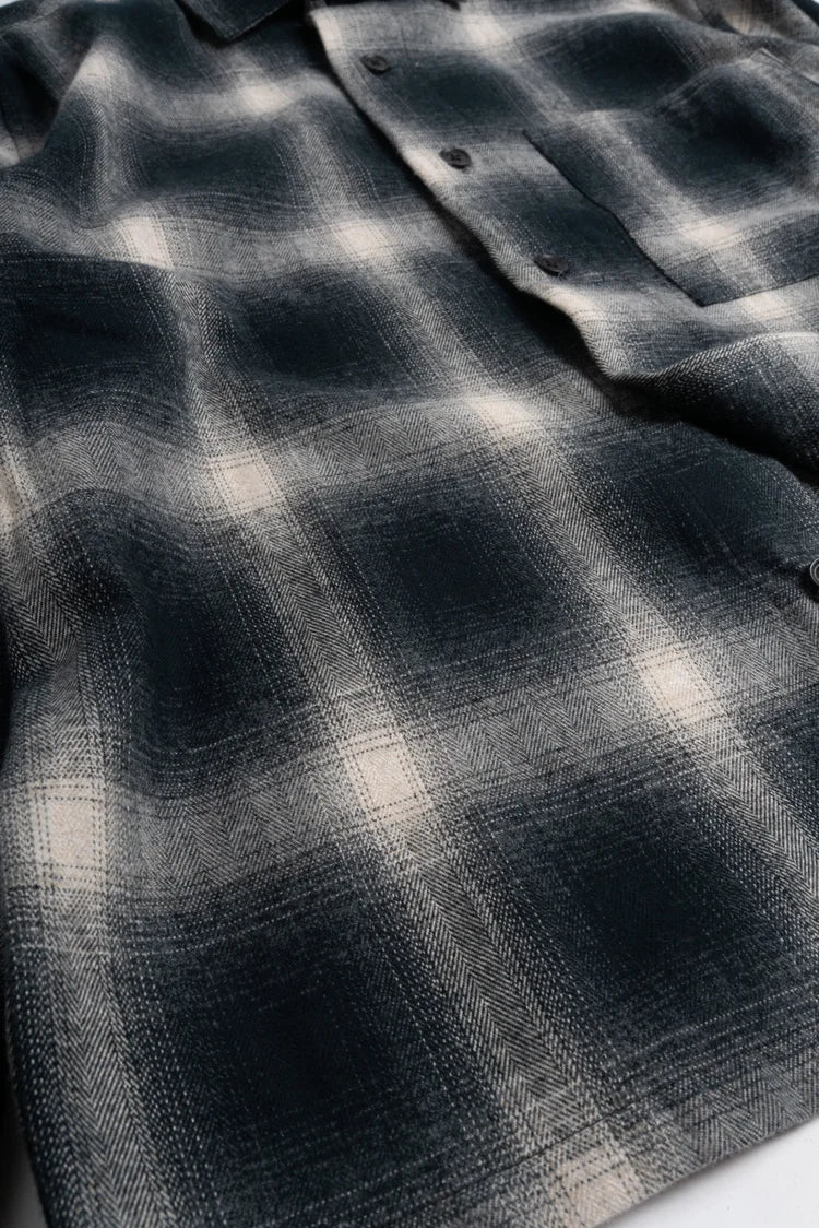 SATURDAY PROJECT Cafe Shirt | Black Melange Check LEO BOUTIQUE 