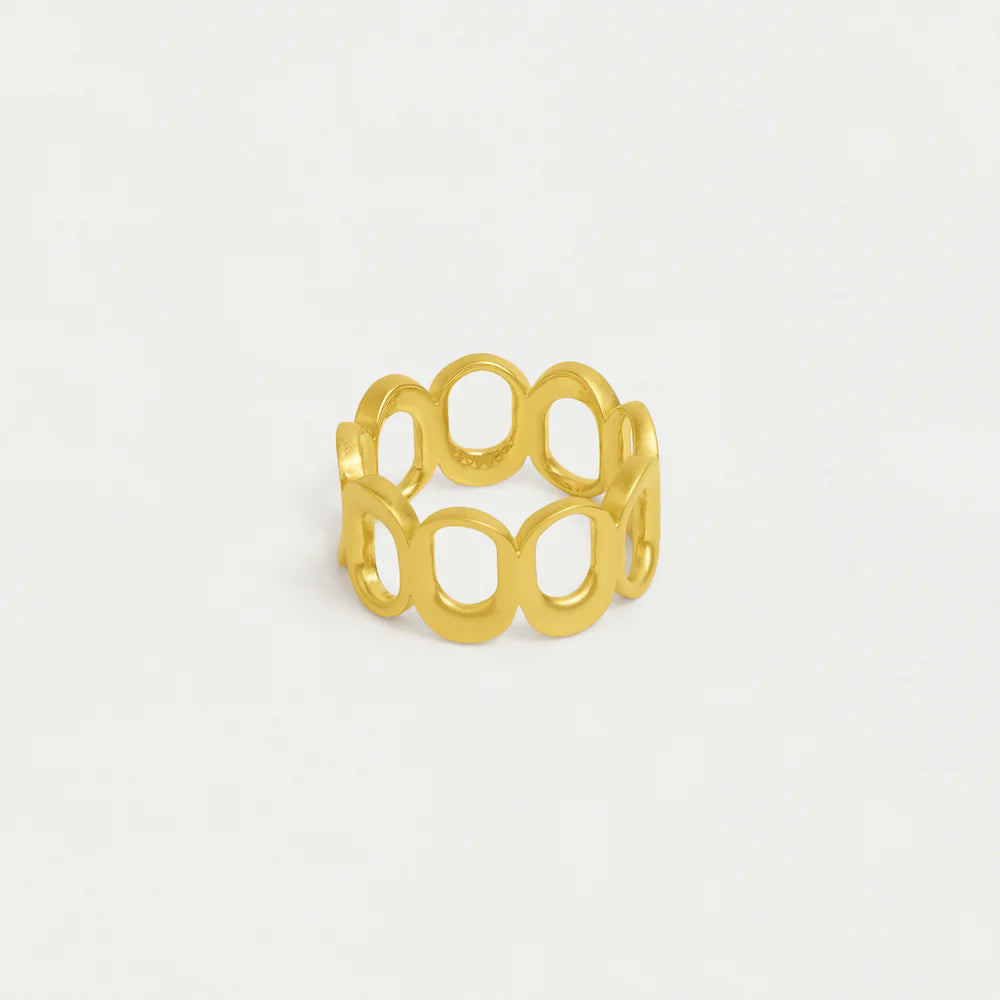 LEO BOUTIQUE Crosby Link Ring | Gold FR94-G DEAN DAVIDSON