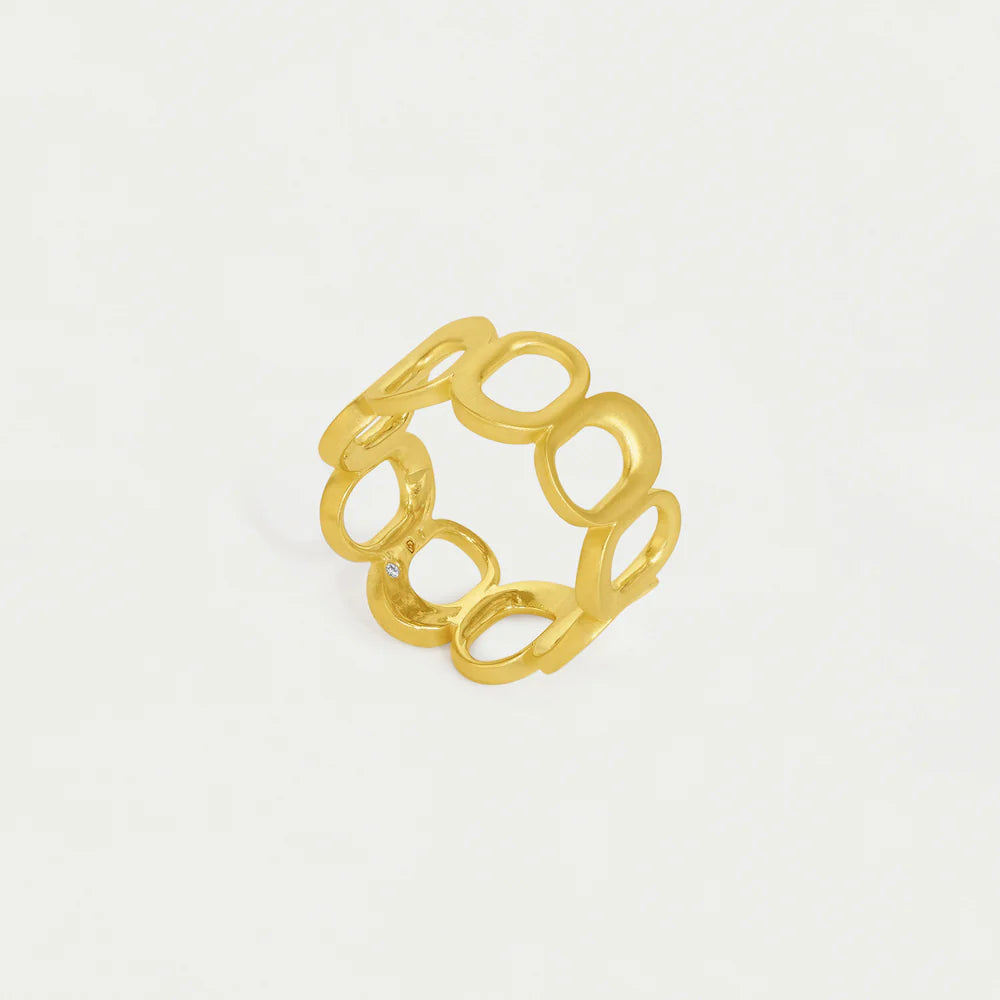 LEO BOUTIQUE Crosby Link Ring | Gold FR94-G DEAN DAVIDSON