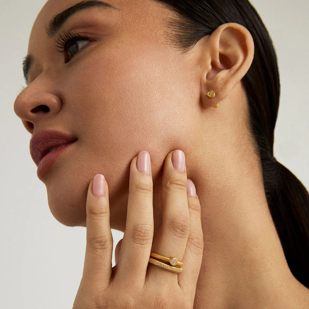 DEAN DAVIDSON Colette Pave Stacking Ring | Gold/CZ LEO BOUTIQUE
