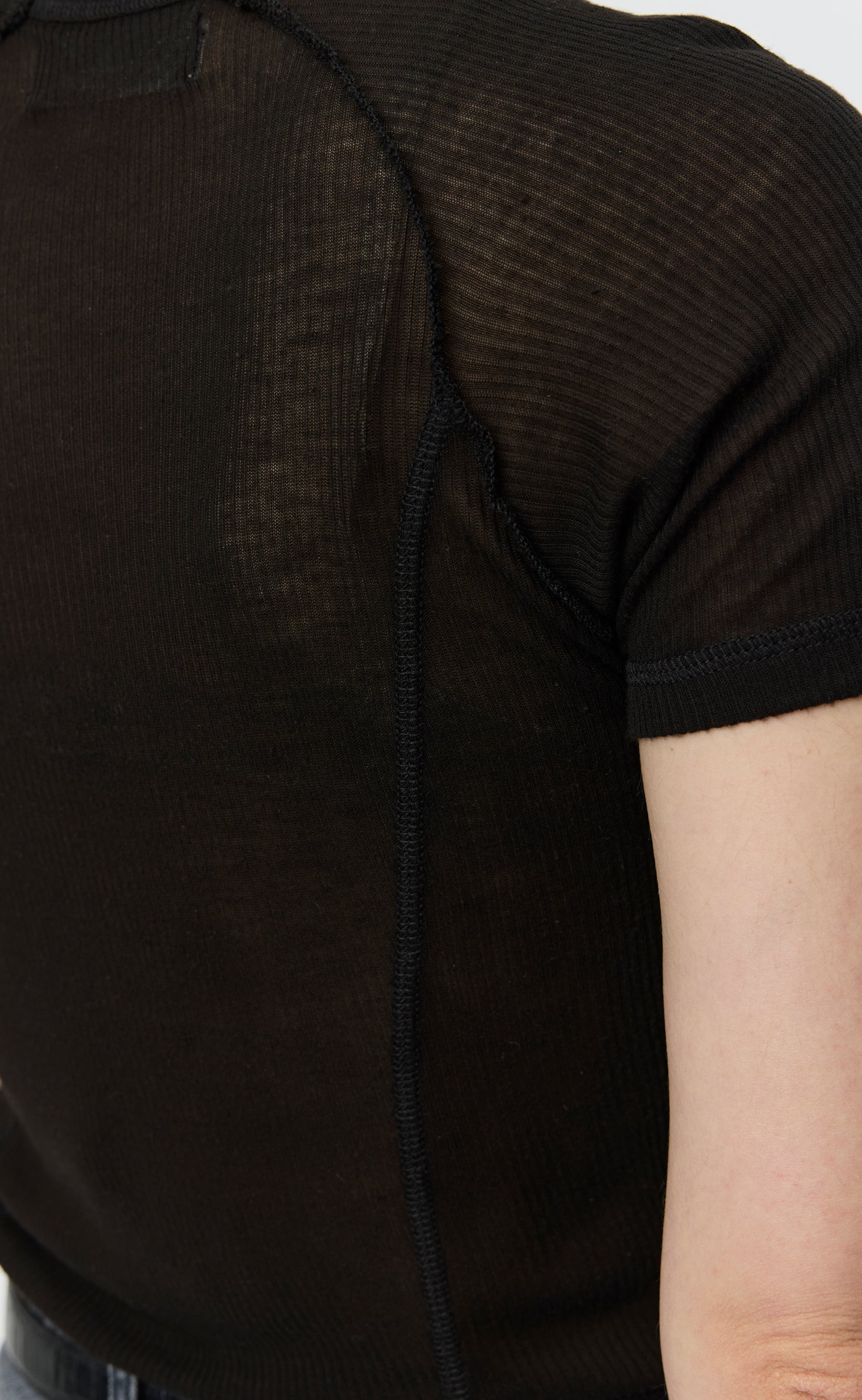 MFPEN Flatlock Raglan Tee | Black Rib LEO BOUTQUE