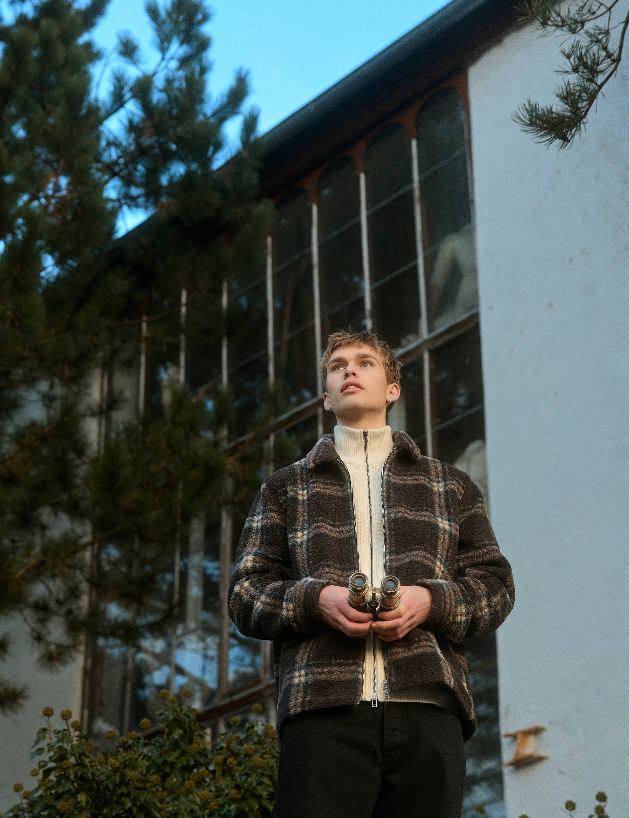 FORET Delta Wool Zip Knit | Cloud LEO BOUTIQUE