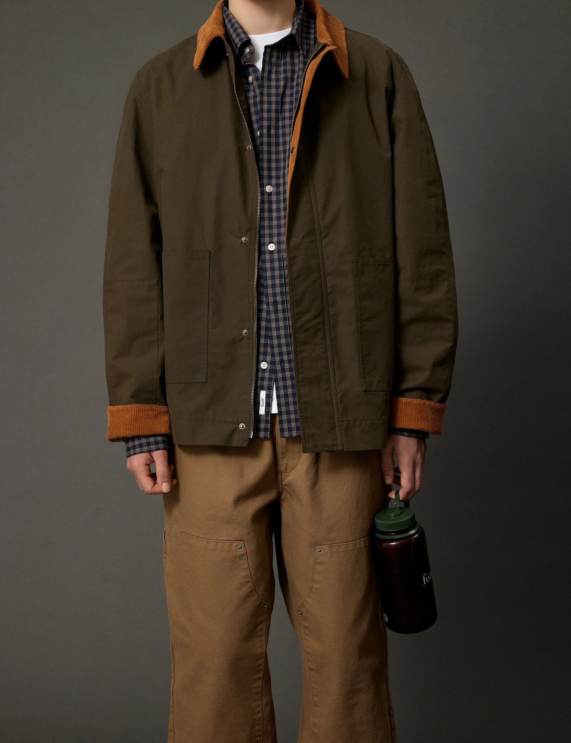 FORET Aspen Oilskin Jacket | Army LEO BOUTIQUE