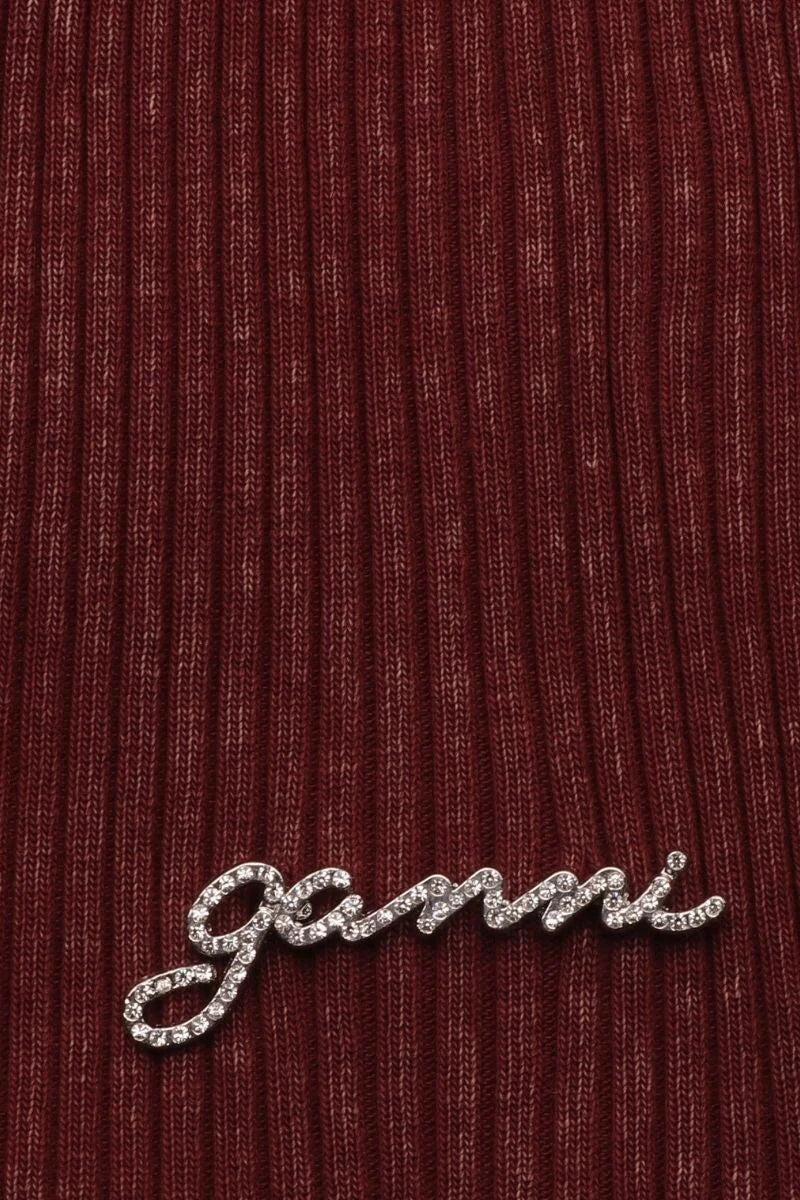 GANNI Heavy Rib Jersey Tank Top | Port Royale LEO BOUTIQUE