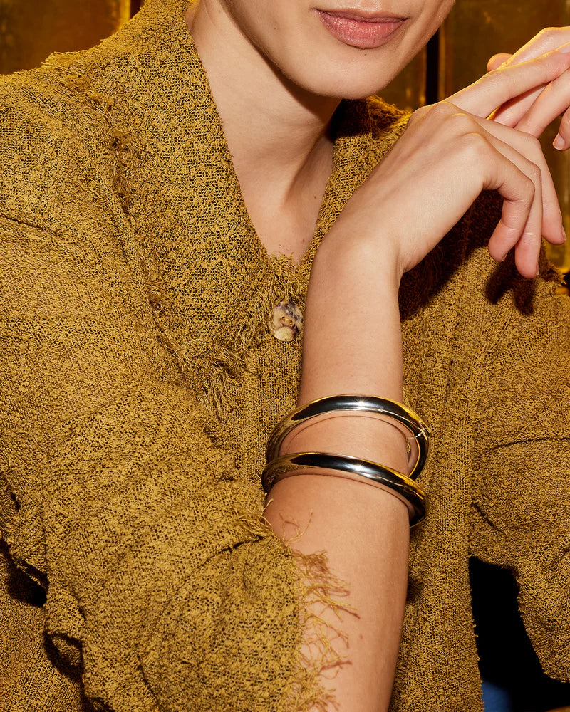 Jenny Bird Gia Mega Bangle | Silver LEO BOUTIQUE