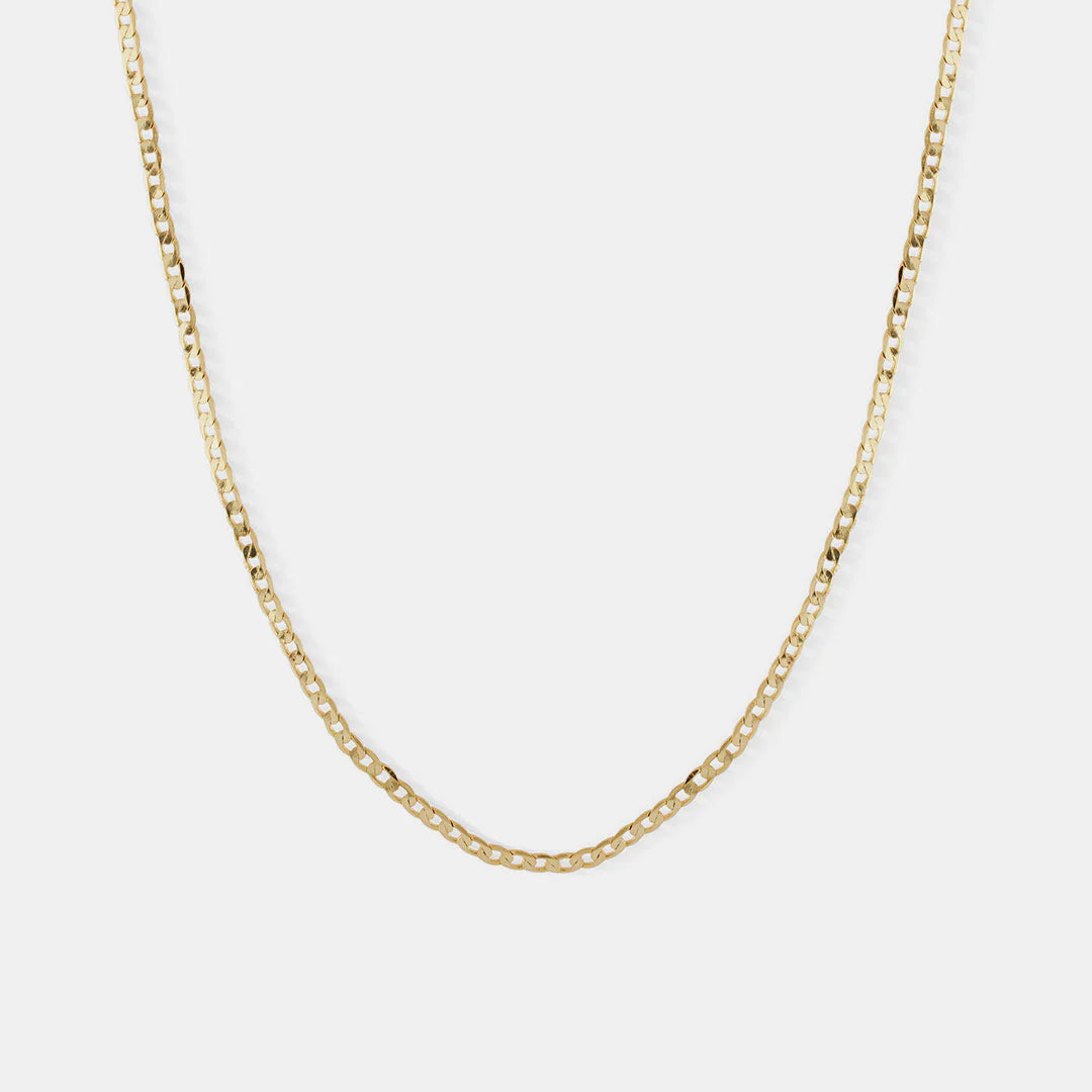 SERGE DENIMES Flat Cuban Chain | Gold LEO BOUTIQUE