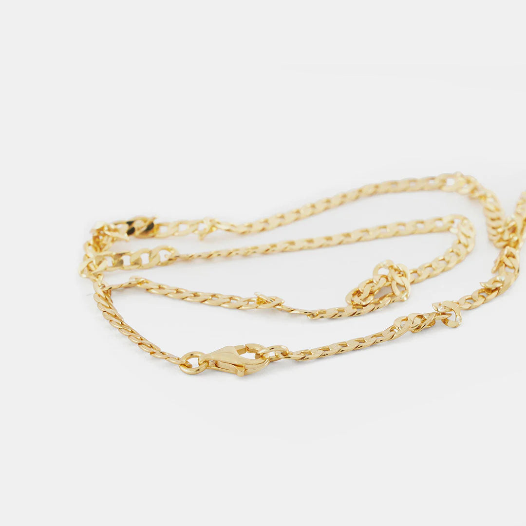 SERGE DENIMES Flat Cuban Chain | Gold LEO BOUTIQUE