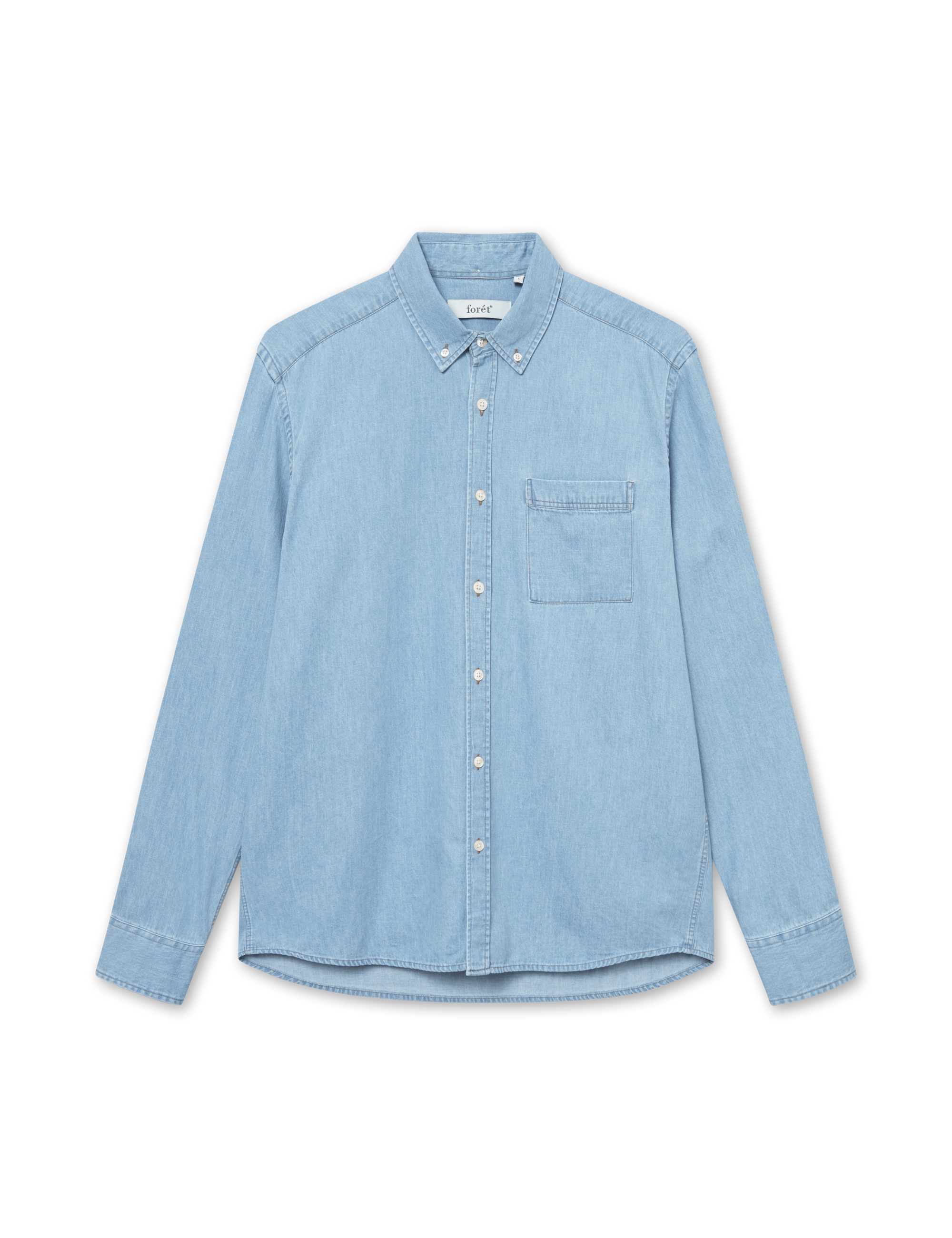 FORET Hornet Chambray Shirt Light Chambray LEO BOUTIQUE