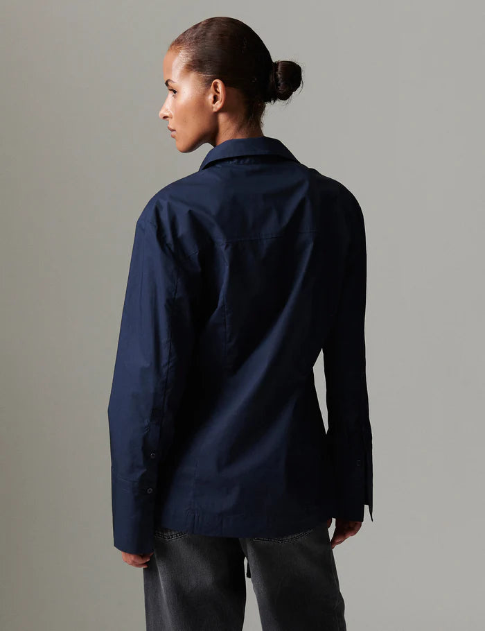 LEO BOUTIQUE Hooper Button Up Shirt | Dark Sapphire DAY BIRGER ET MIKKELSEN