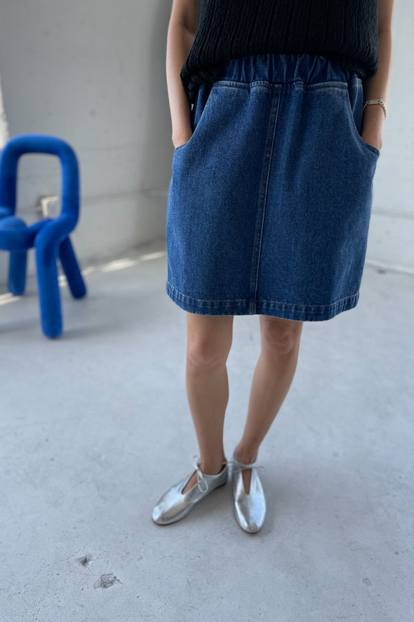 LE BON SHOPPE City Skirt | Blue Denim LEO BOUTIQUE