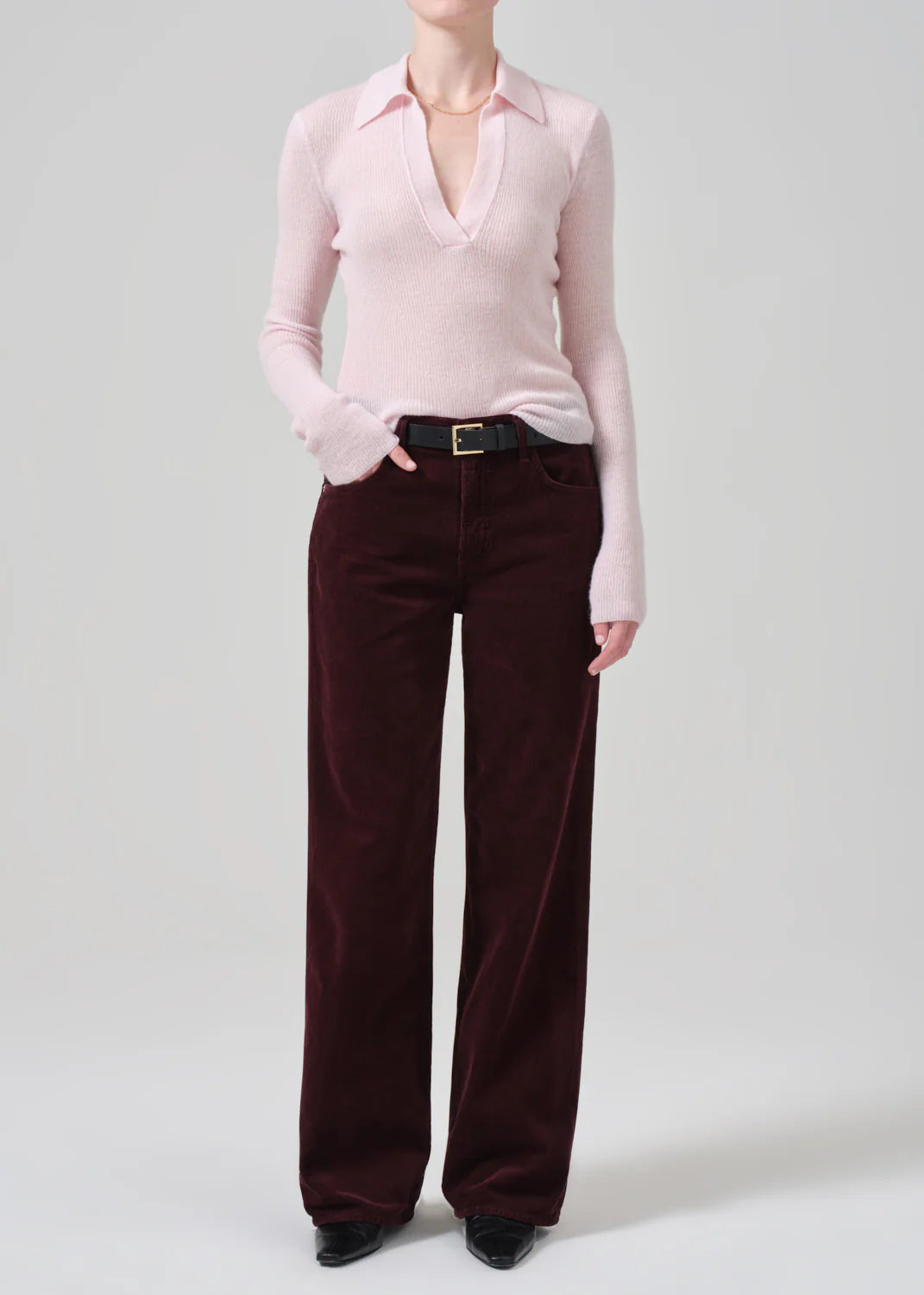 CITIZENS OF HUMANITY Annina Corduroy Trouser Jean | Bordeaux LEO BOUTIQUE