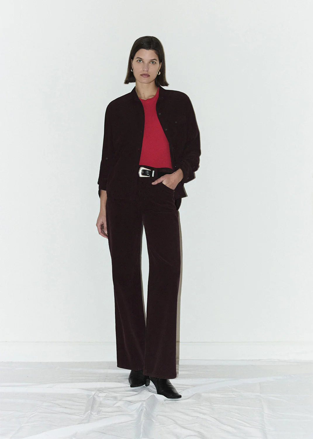 CITIZENS OF HUMANITY Annina Corduroy Trouser Jean | Bordeaux LEO BOUTIQUE