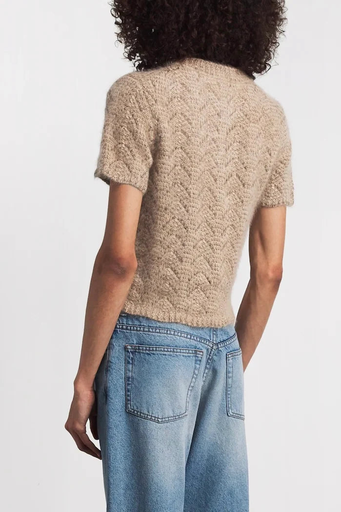 FRAME DENIM The Lurex Cashmere Sweater | Oatmeal LEO BOUTIQUE