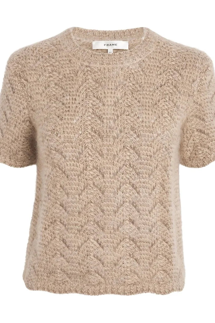 FRAME DENIM The Lurex Cashmere Sweater | Oatmeal LEO BOUTIQUE