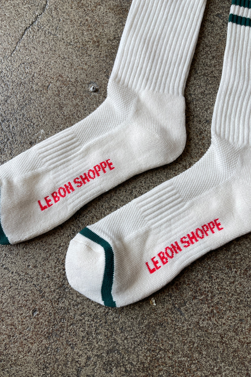 LEO BOUTIQUE Extended Boyfriend Socks | Parchment LE BON SHOPPE 