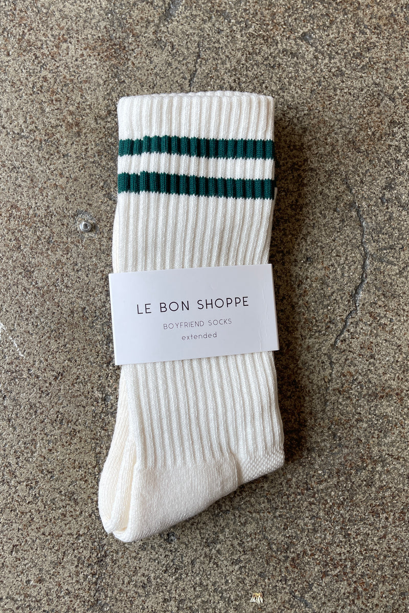 LEO BOUTIQUE Extended Boyfriend Socks | Parchment LE BON SHOPPE 