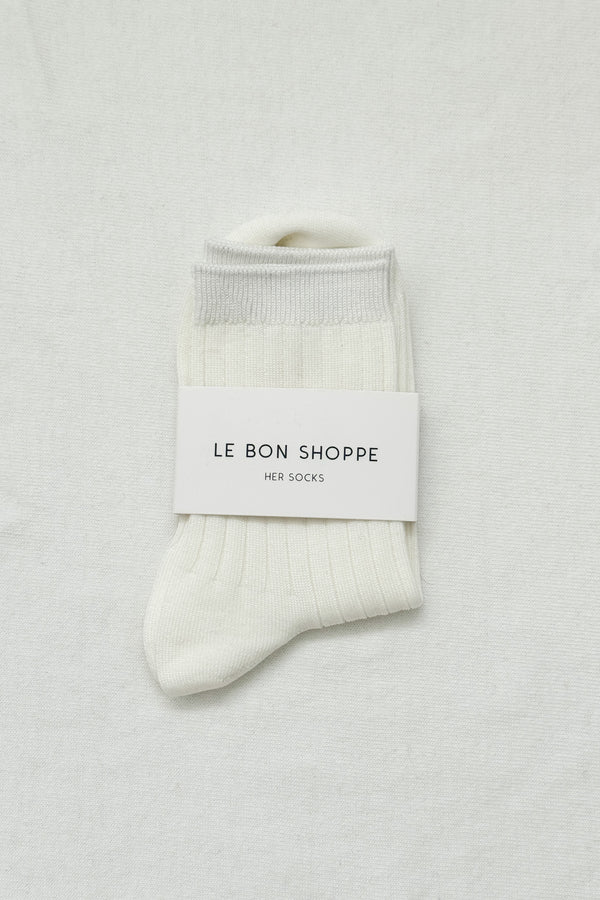 LEO BOUTIQUE Her Socks Classic White LE BON SHOPPE